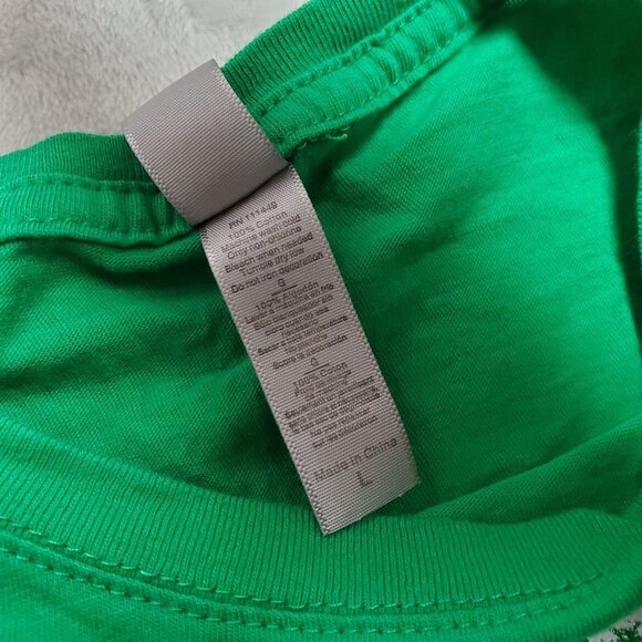 NWOT "I Love Shenanigans" Green Graphic T-Shirt Womens Large 100% Cotton - Picture 10 of 11